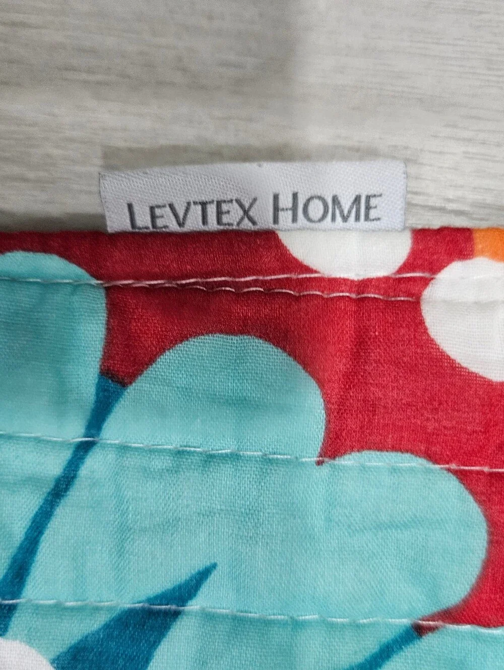 Levtex Home Serendipity KING Quilted Pillow Shams Mandala Boho Cotton NWOT Pair